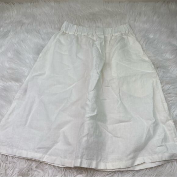 La Petite Alice Nella Linen Skirt White Size M - Picture 8 of 8